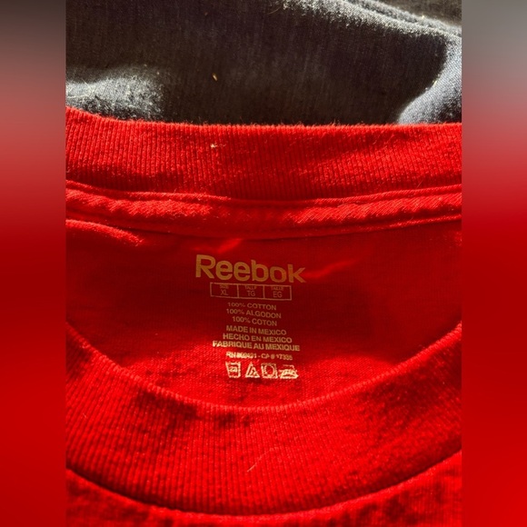 Calgary Stampeders Cornish tshirt red #9 size XL Reebok - Picture 3 of 6